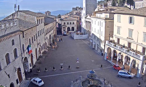 Stadtplatz Von Assisi - Italien