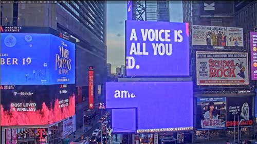 Times Square Werbetafeln - New York - USA