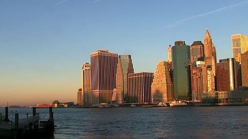 Lower Manhattan und New York Harbour - USA