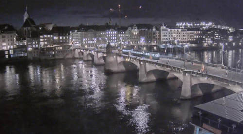 Mittlere Brücke - Rheinübergang von Basel - Schweiz