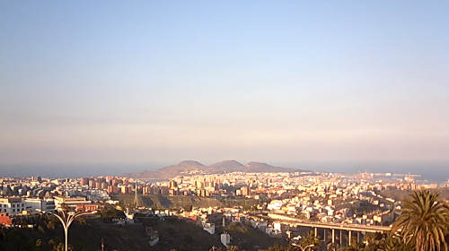 Panoramablick auf das Stadtzentrum von Las Palmas auf Gran Canaria