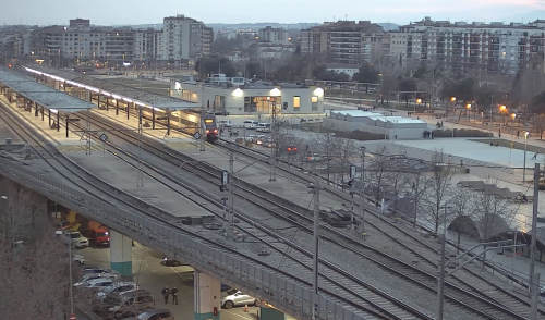 Bahnhofs in der Innenstadt von Girona - Spanien