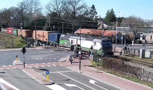 Bahnübergang Helmond - Niederlande