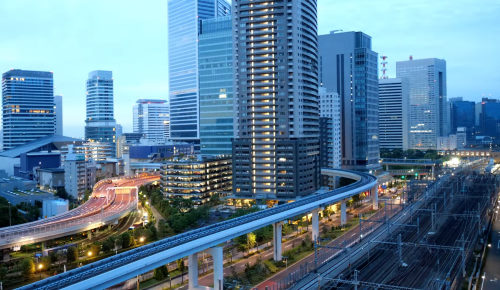 Panoramablick auf Tokio - Japan