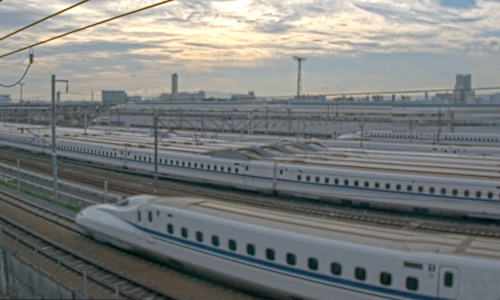 Tokaido Shinkansen Torikai-Eisenbahndepot