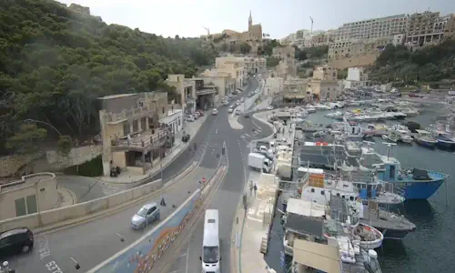 Hafens von Mġarr auf der Insel Gozo